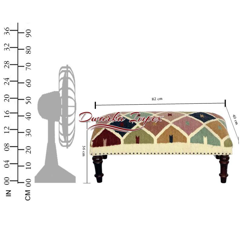 Low Height Wooden Upholstered Stool Surface180 Low Height Upholstered Wooden Stool